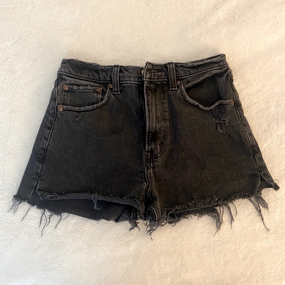 Abercrombie &Fitch Black Denim Women's Shorts
